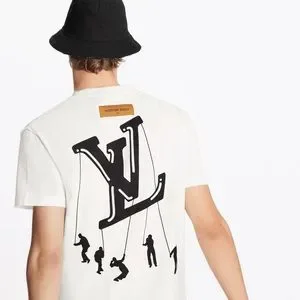 LOUIS VUITTON, VIRGIL ABLOH Tシャツ 新品タグ付き Louis Vuitton × Virgil Abloh LV Brick Road Printed TShirt
